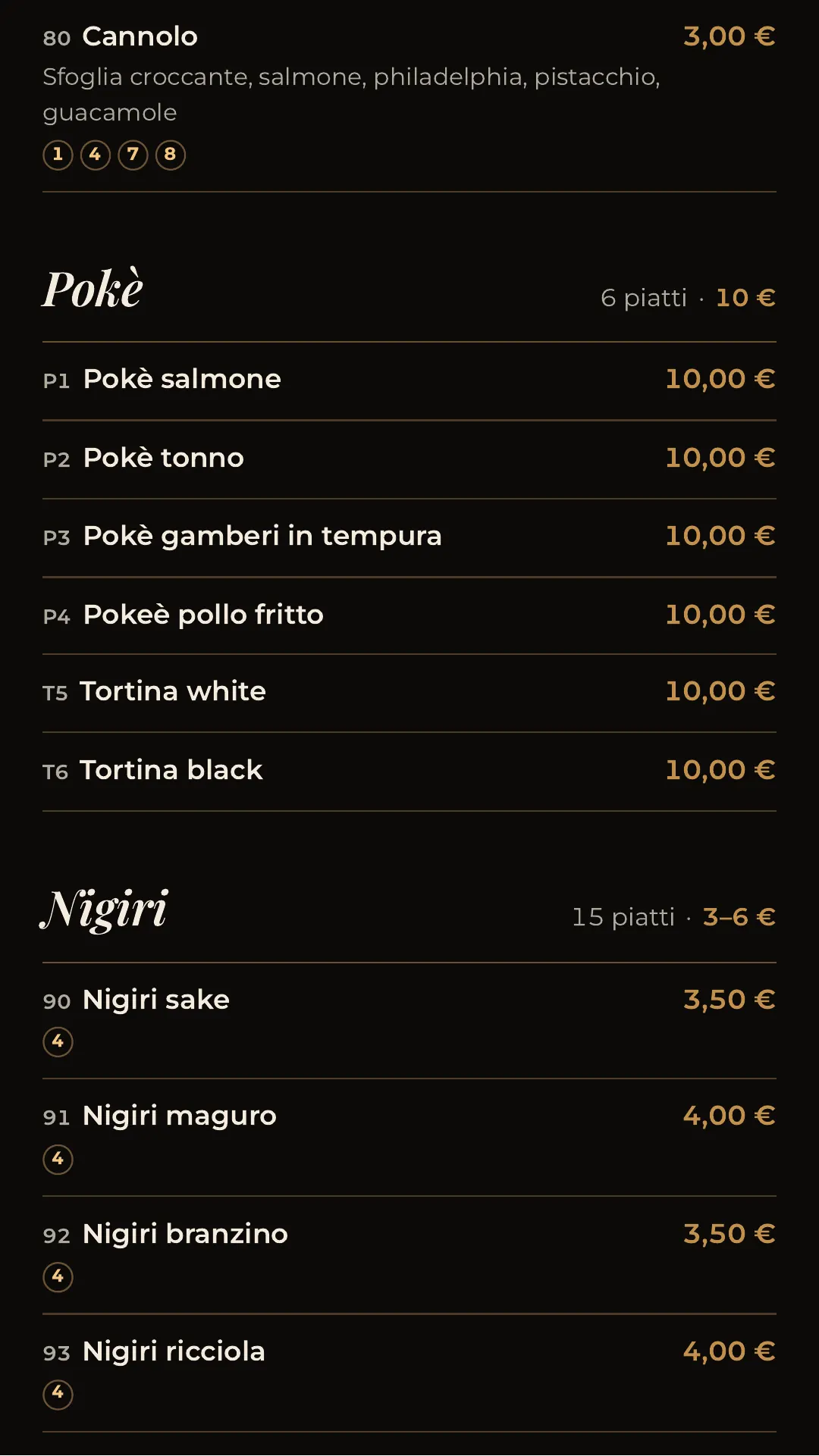 Menù completo, pagina 5 di 32