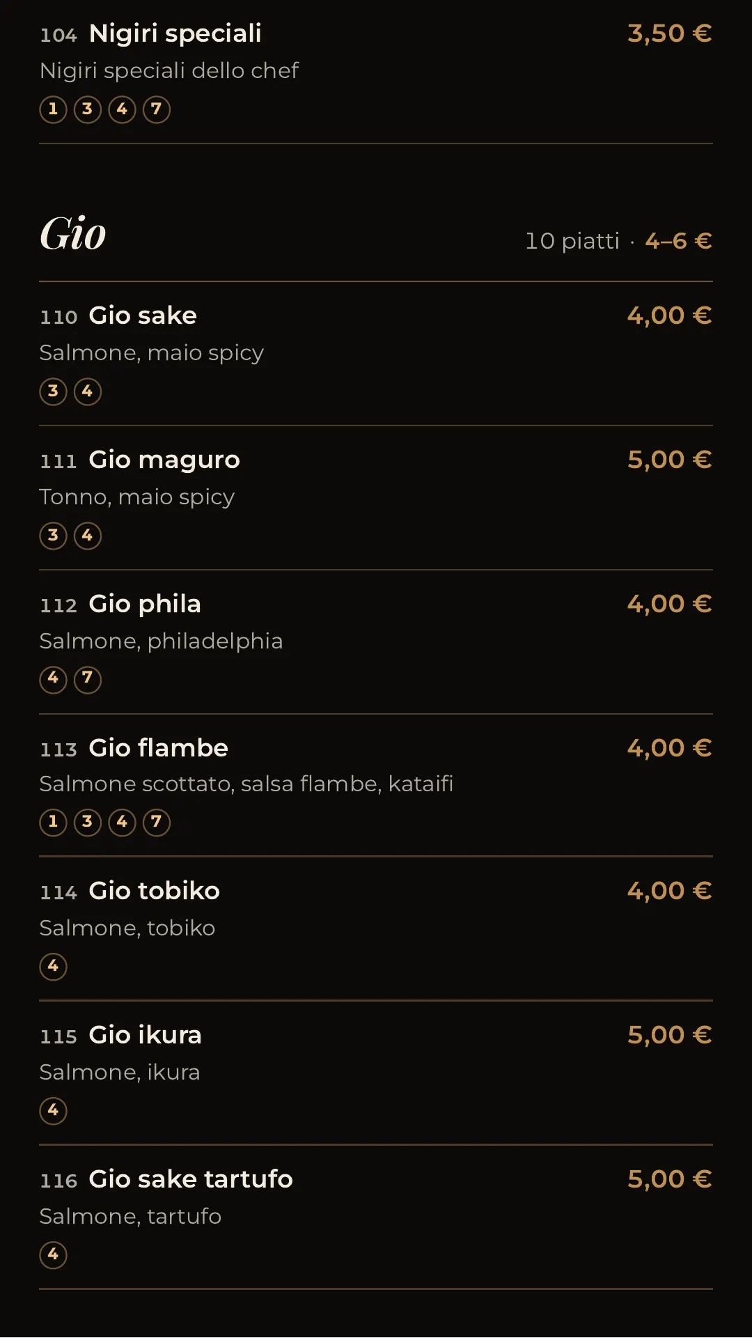 Menù completo, pagina 7 di 32