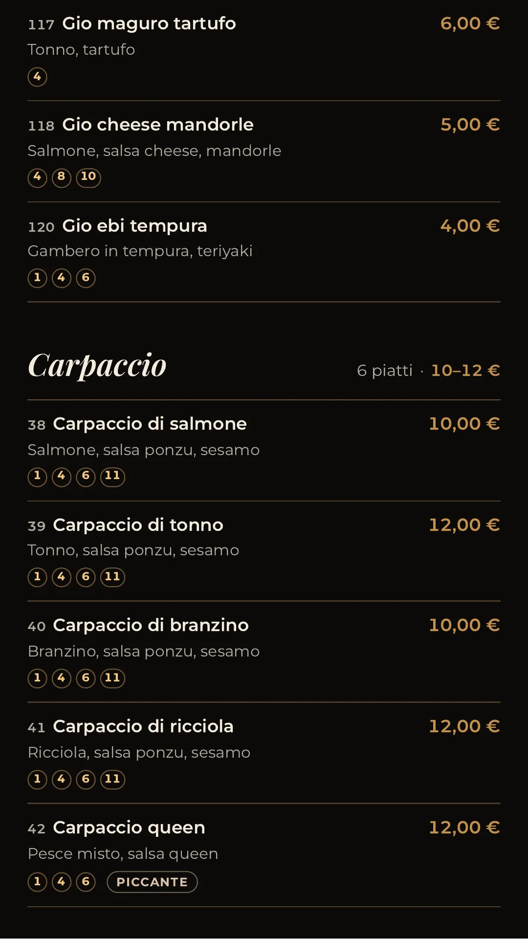 Menù completo, pagina 8 di 32