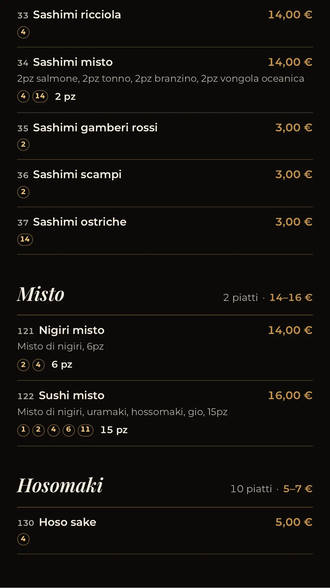 Menù completo, pagina 11 di 32
