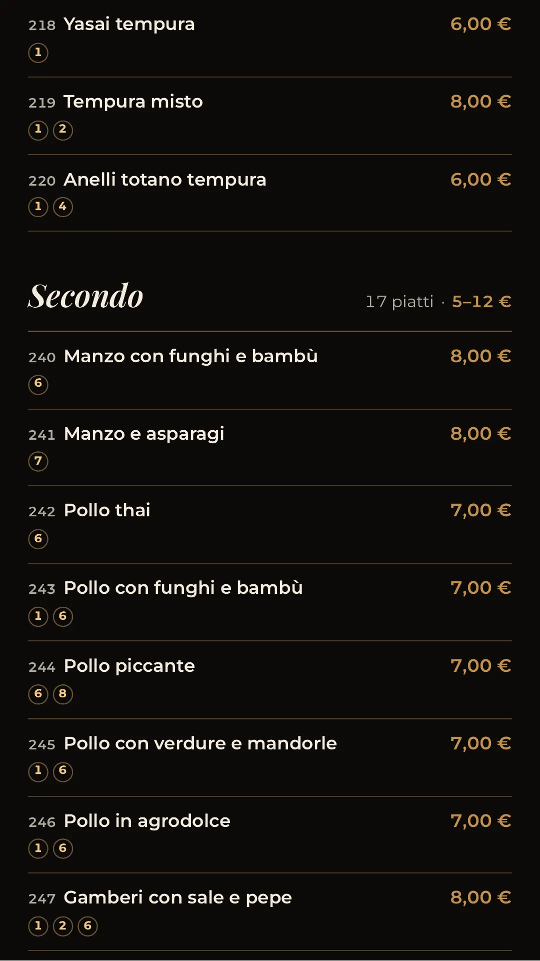 Menù completo, pagina 23 di 32