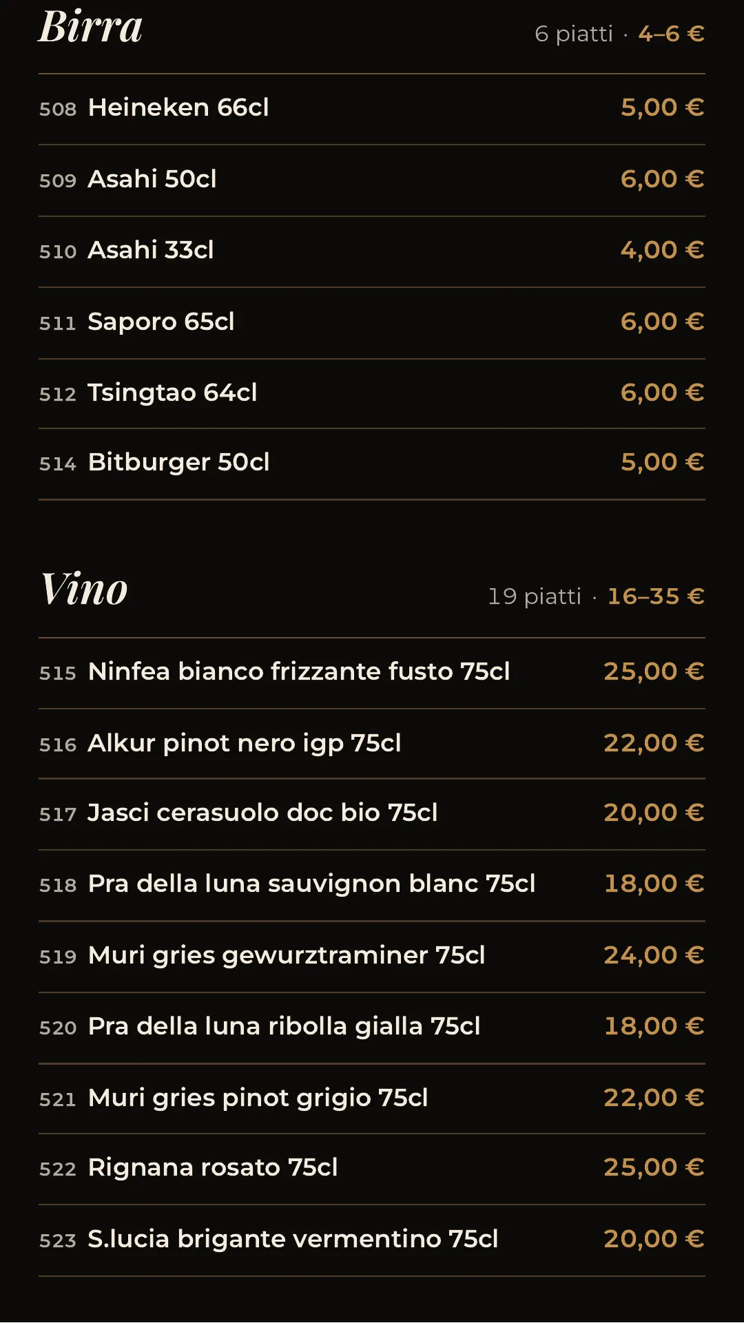 Menù completo, pagina 28 di 32
